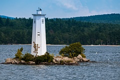 Loon Island Lighthouse on Lake Sunapee